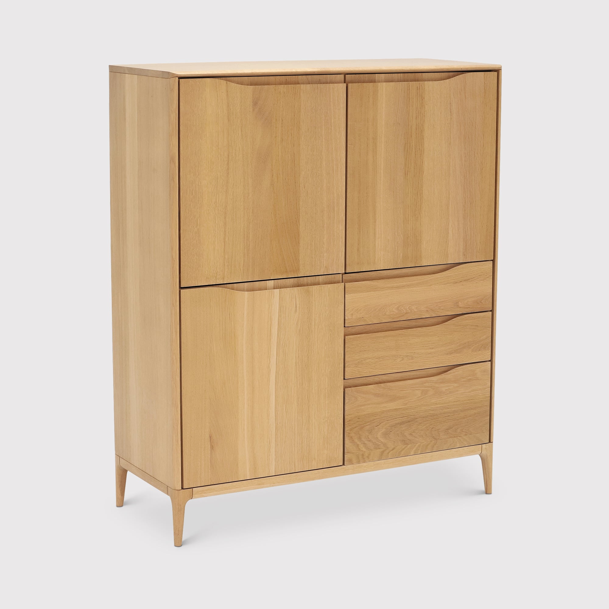 Ercol Romana Highboard, Neutral Oak | Barker & Stonehouse