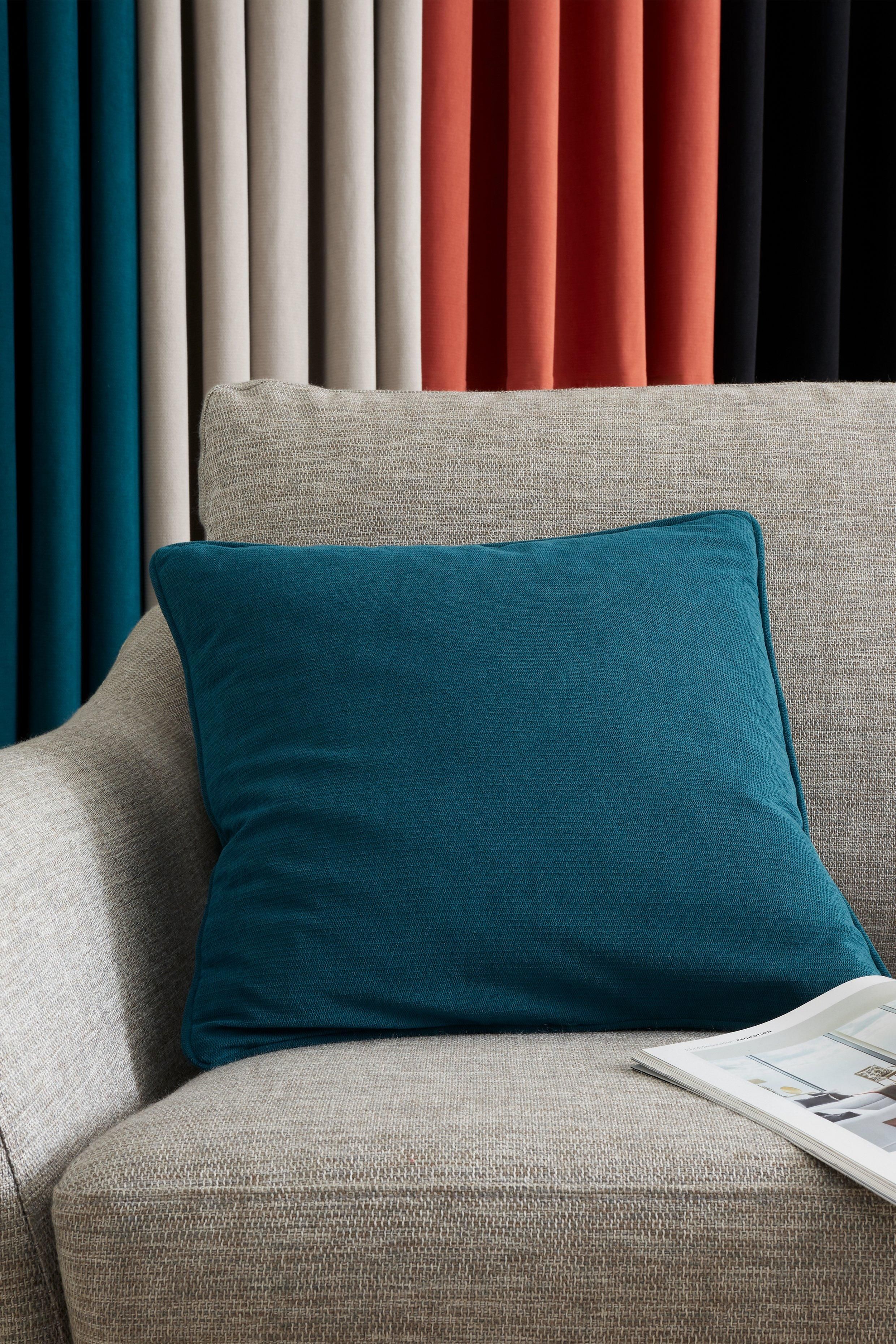Catherine Lansfield 'Wilson Velvet' Cushion in Green