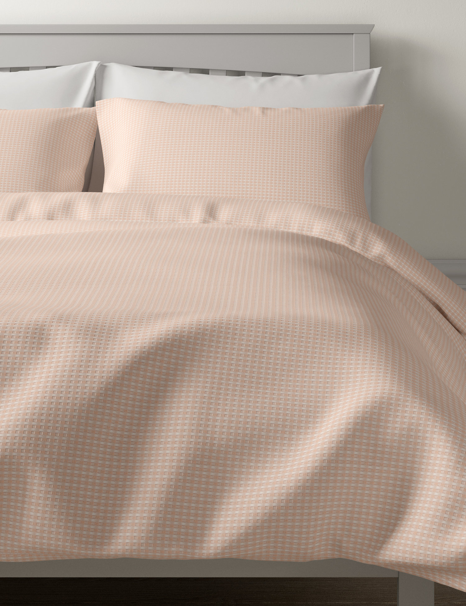 M&S Pure Cotton Waffle Bedding Set