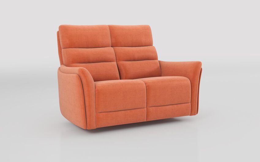 Orange Fabric Cleveley 2 Seater Sofa