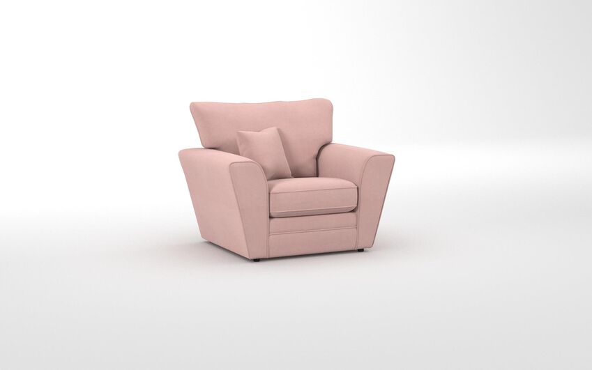Pink Fabric Tunstall Armchair