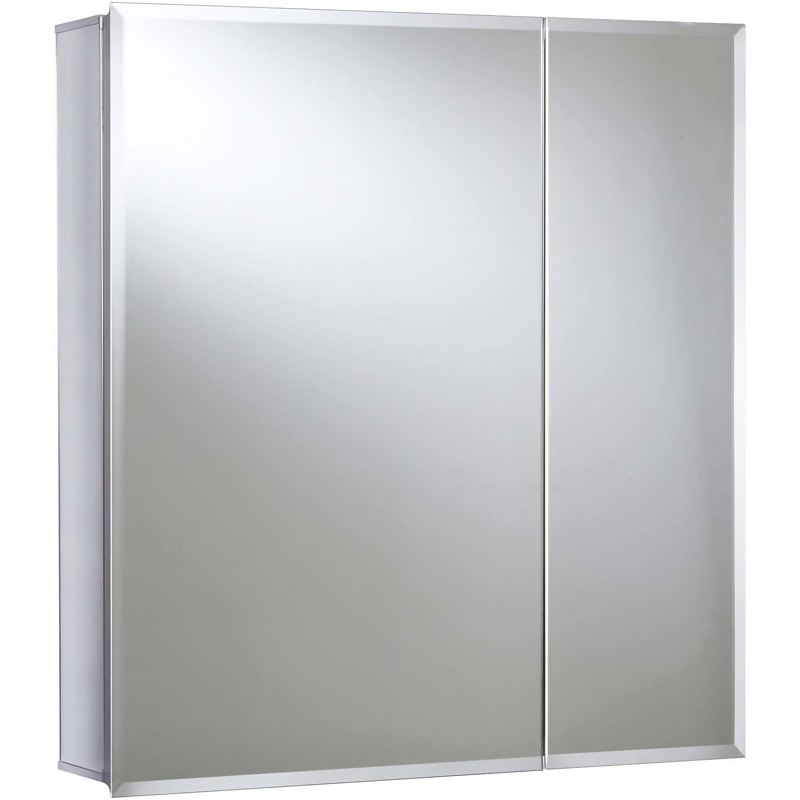 Croydex Newton Bi-view Aluminium Bathroom Cabinet
