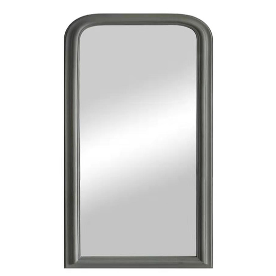 Moncton Arched Bedroom Mirror In Grey