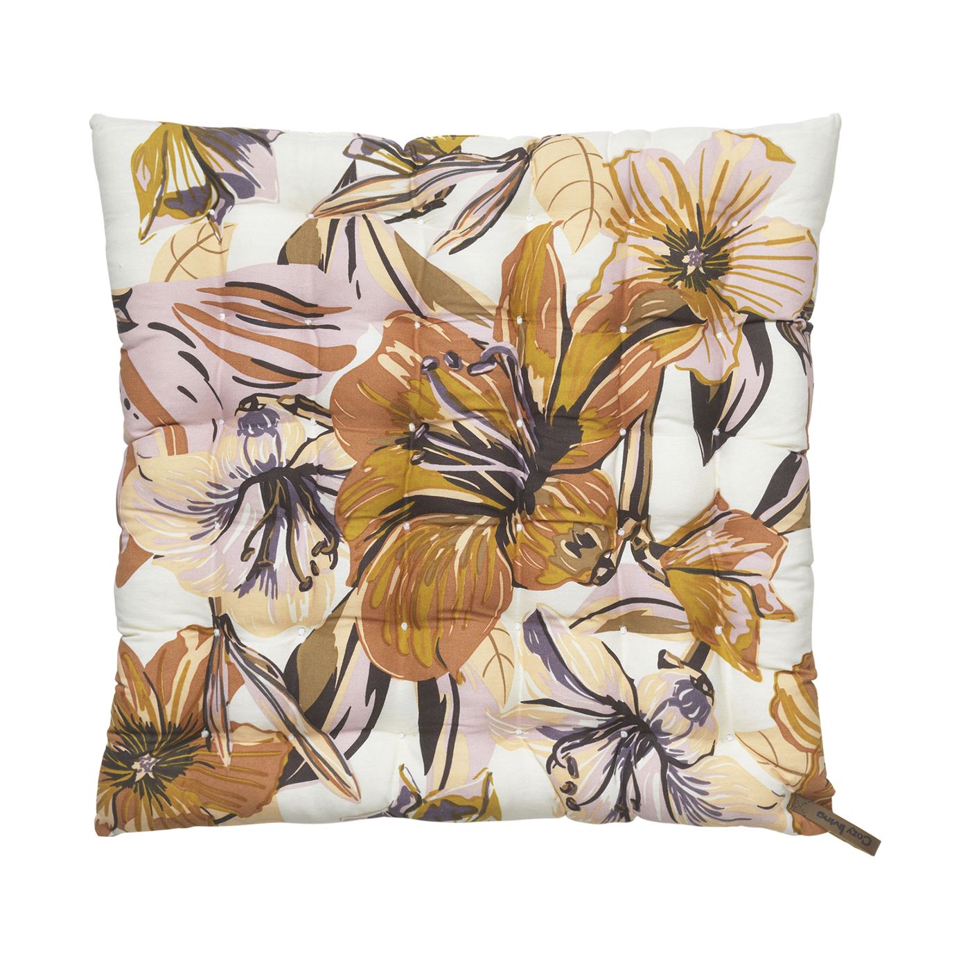 Floral Bright Cotton Seat Pad