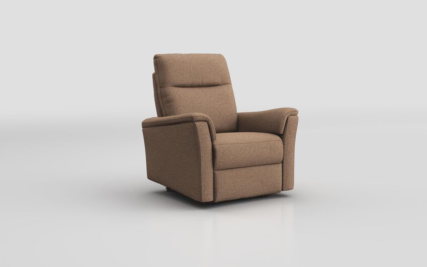 Brown Fabric Fusignano Armchair