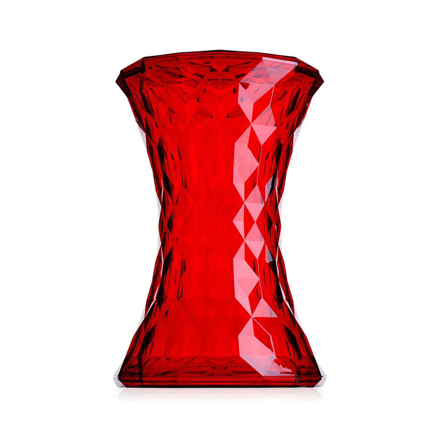 Kartell Stone Stool Red W30 X H45 cm