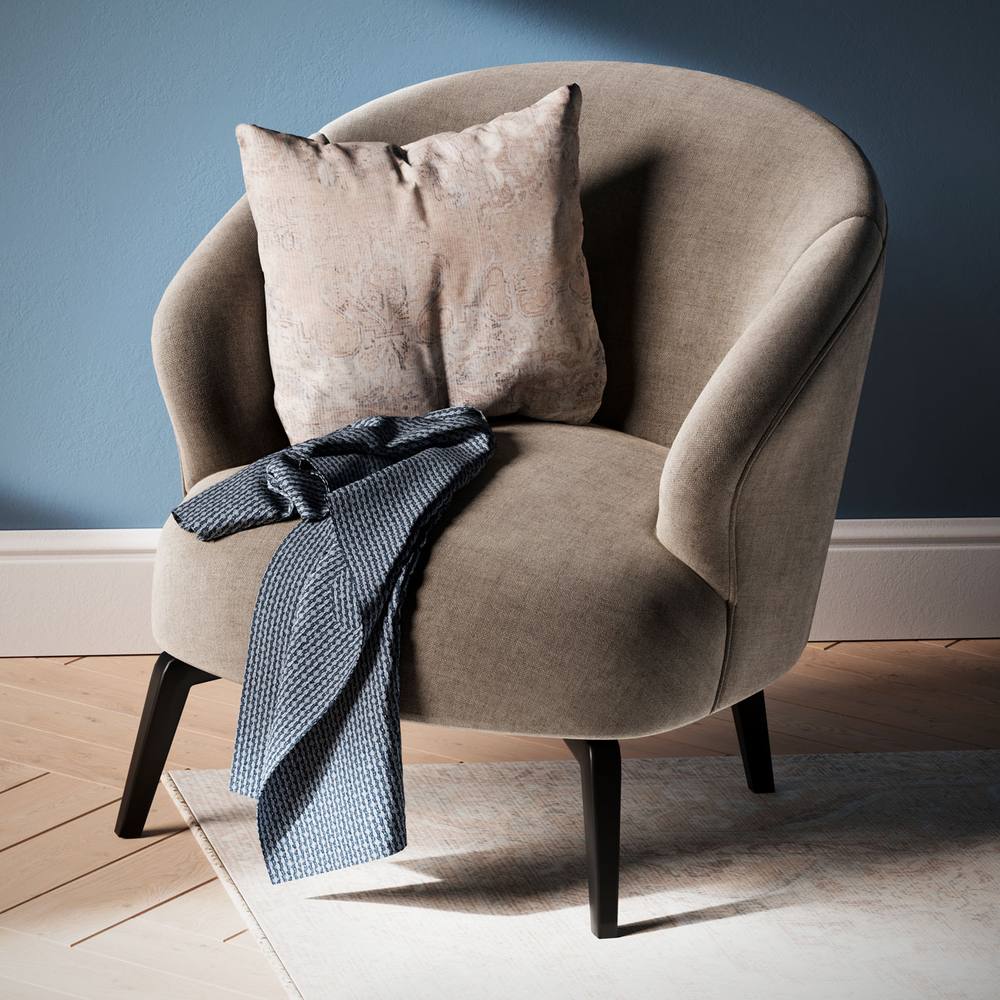 Kukoon Beige Distressed Boho Washable Cotton Cushion