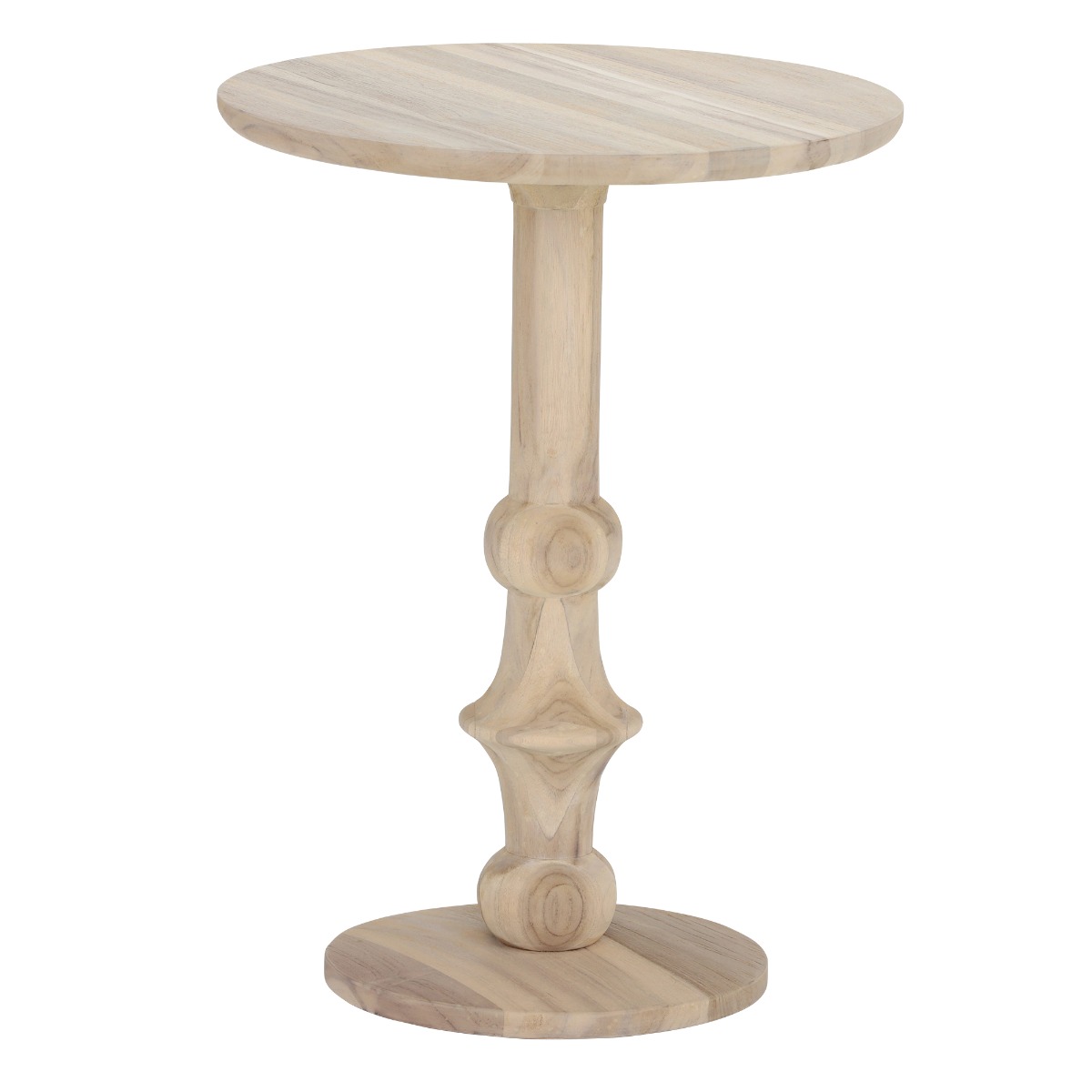Positano Garden Lamp Table, Aged Teak