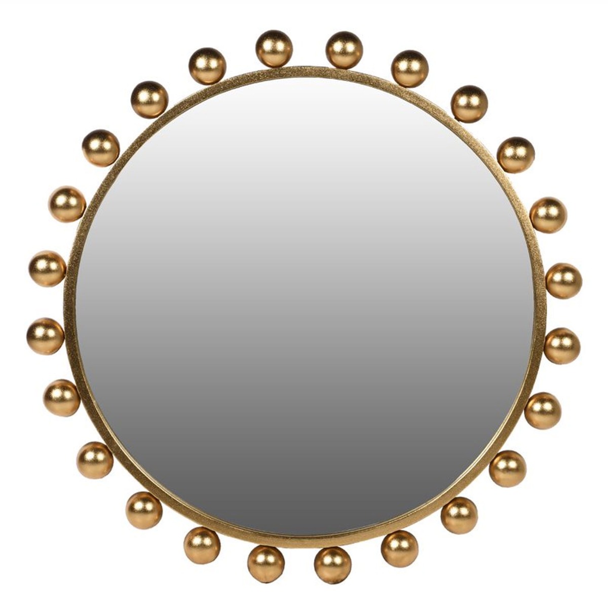 Gold Bobble Mirror, Round Glass | Barker & Stonehouse