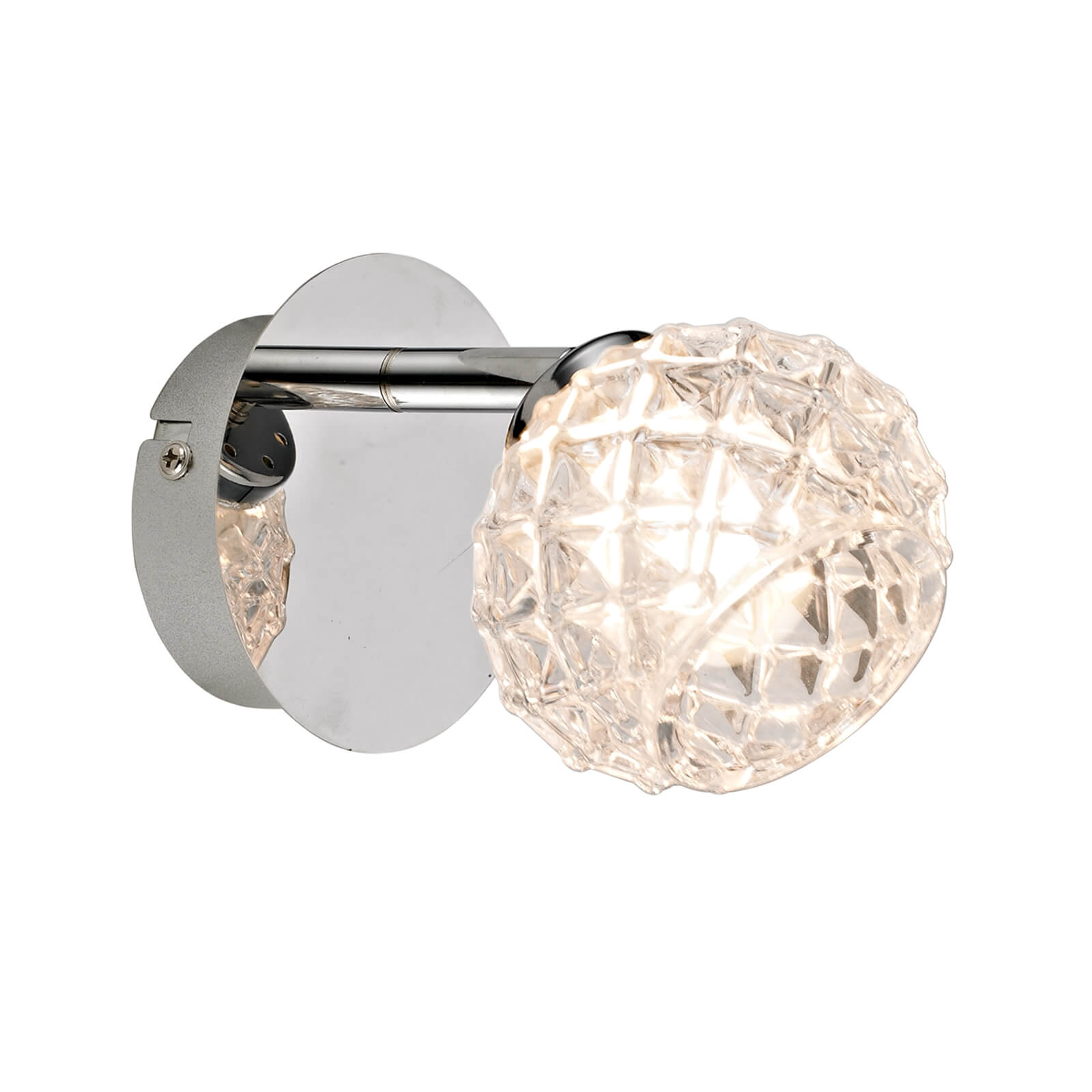 Miles Integrated Cut Glass Wall Light