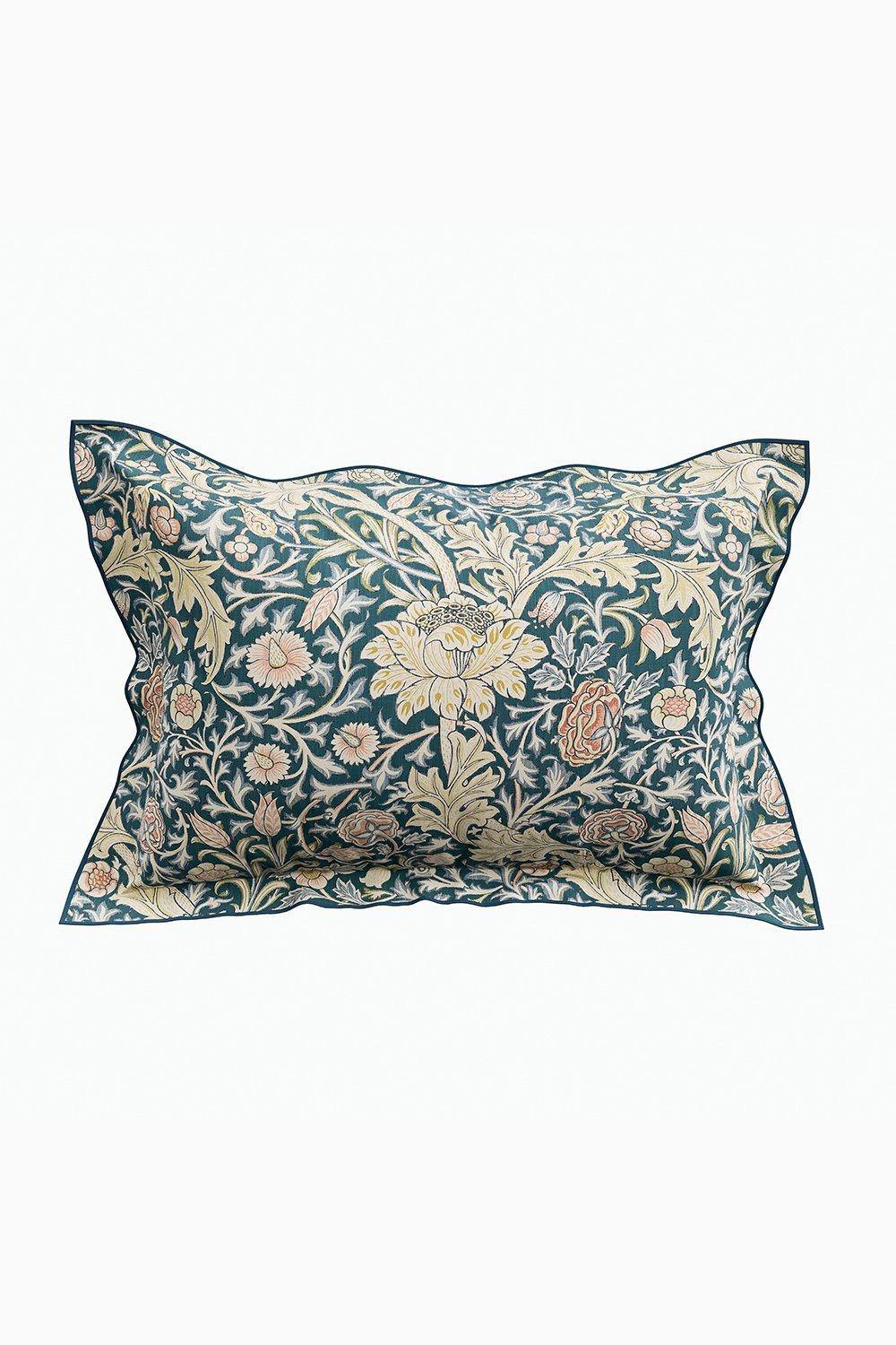Morris & Co 'Trent' Cotton Duvet Cover Set in Blue 4