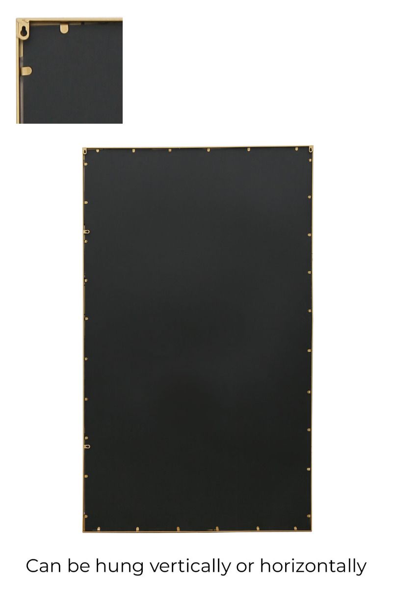 MirrorOutlet Gold Modern Wall & Leaner Mirror 79" X 47" (200 x 120CM) 5