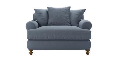 Teddy Loveseat Sofabed in Loch Brushed Linen Cotton - sofa.com