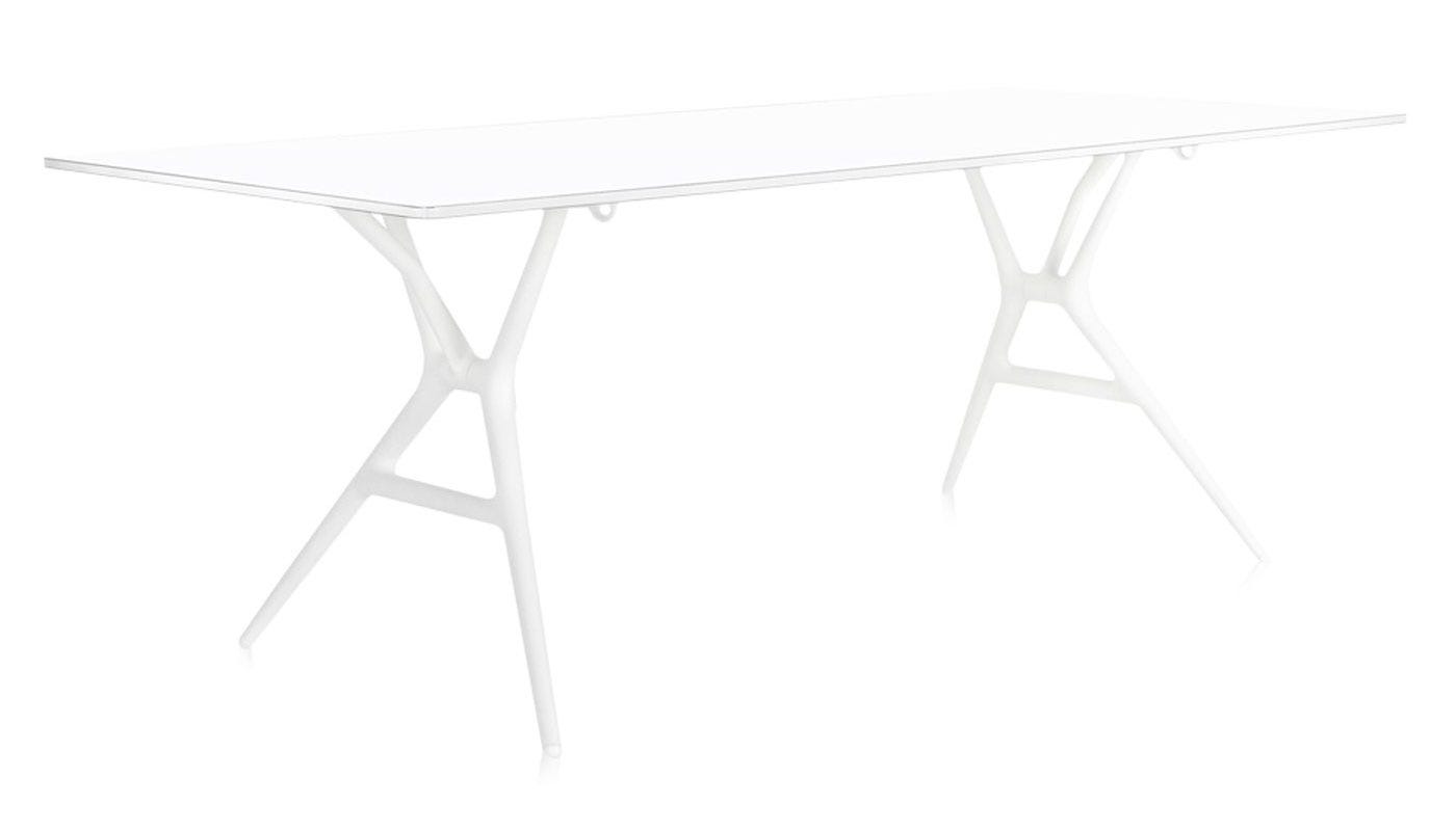 Kartell Small Spoon Desk White Top/White Legs