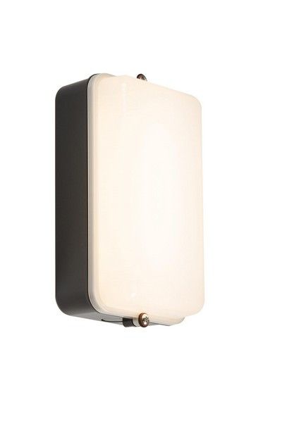 Netlighting LED Security Amenity Bulkhead Black Base with Opal Diffuser Cool White 4000K 230V IP54 5W
