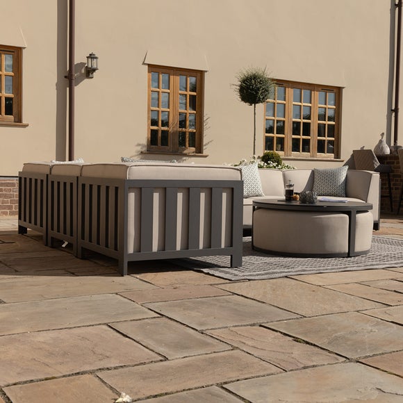 Maze Ibiza Large Corner Garden Sofa Set with Round Coffee Table 5