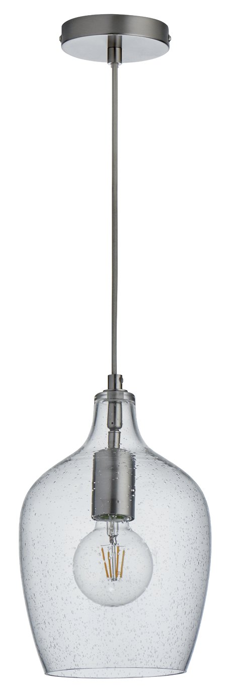 Habitat Abas Bubble Glass Pendant Shade - Chrome