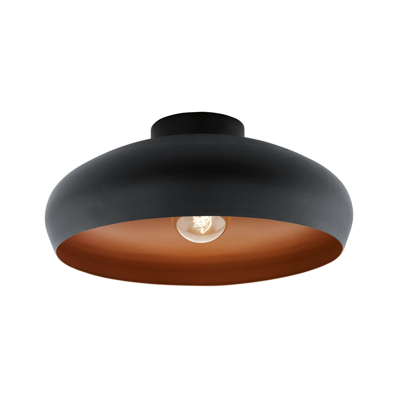 Eglo Mogano Flush Light - Black & Copper