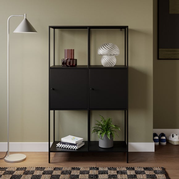 Corin Metal 2 Door Shelving Unit
