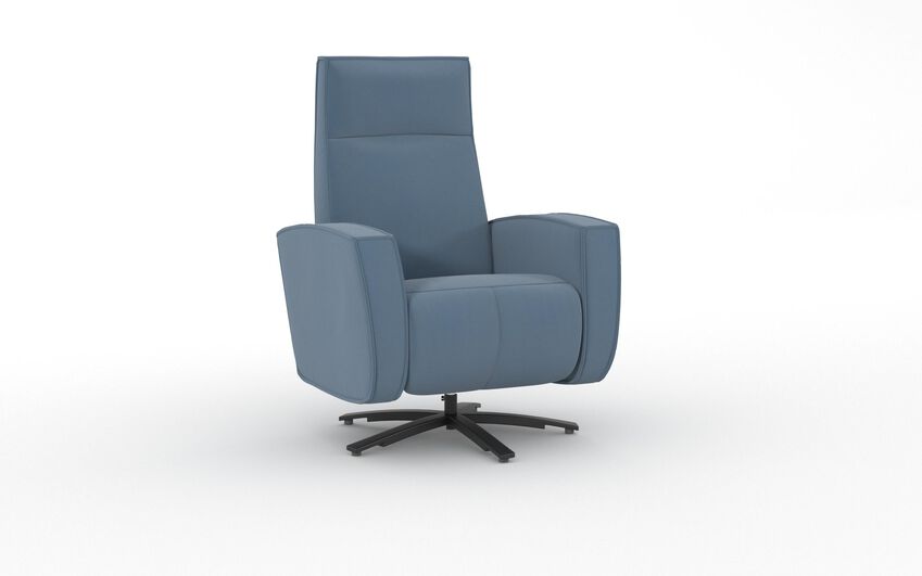 Blue Fabric Ardwell Swivel Chair