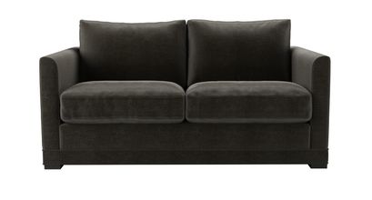 Aissa 2 Seat Sofa Bed in Elephant Cotton Matt Velvet - sofa.com