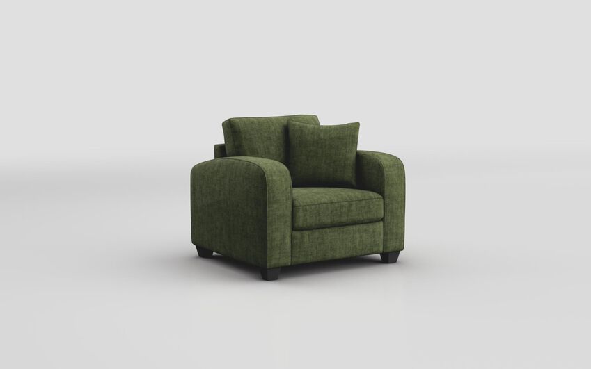 Green Fabric Sestola Armchair