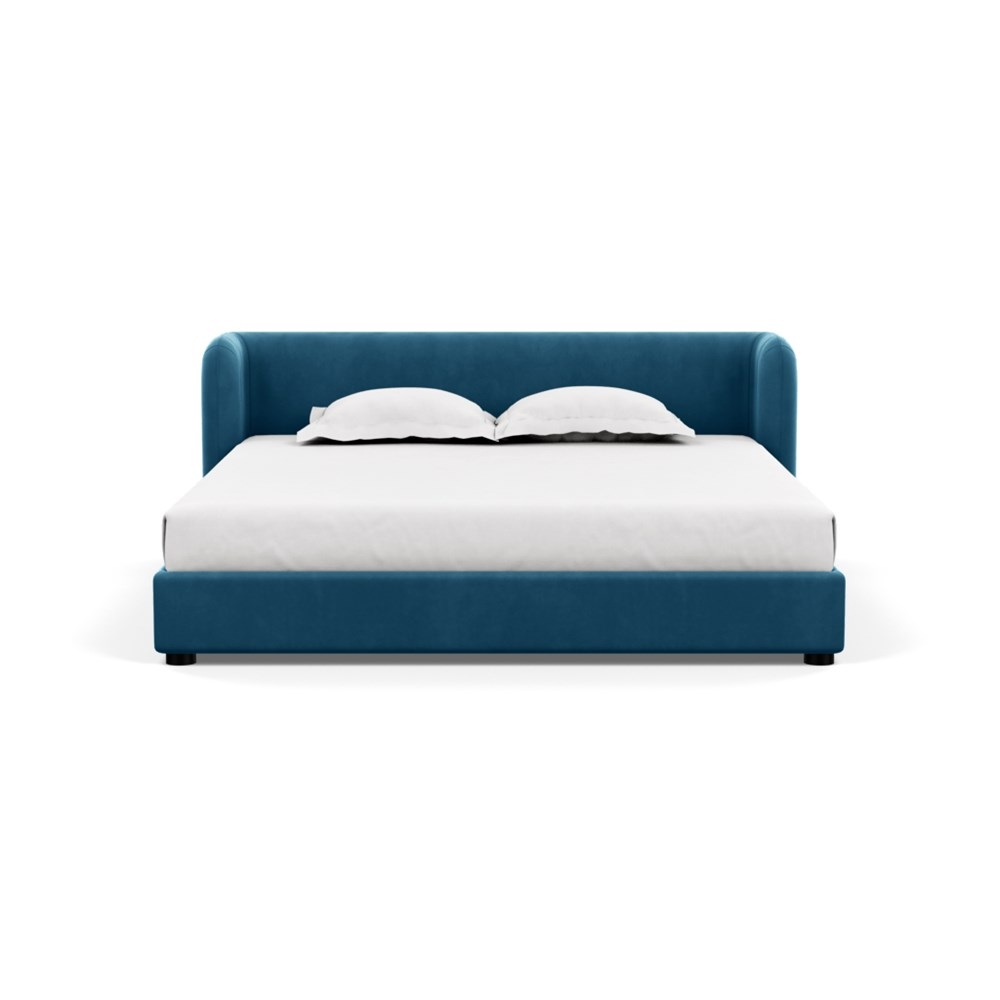 Heal's Group Bed Super King Varese Velvet Delft