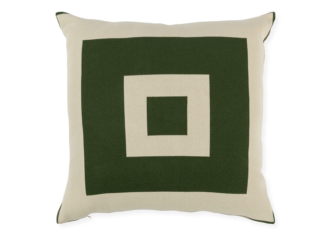 Ambar Exclusive Bold Frame Square Cushion Forest Green