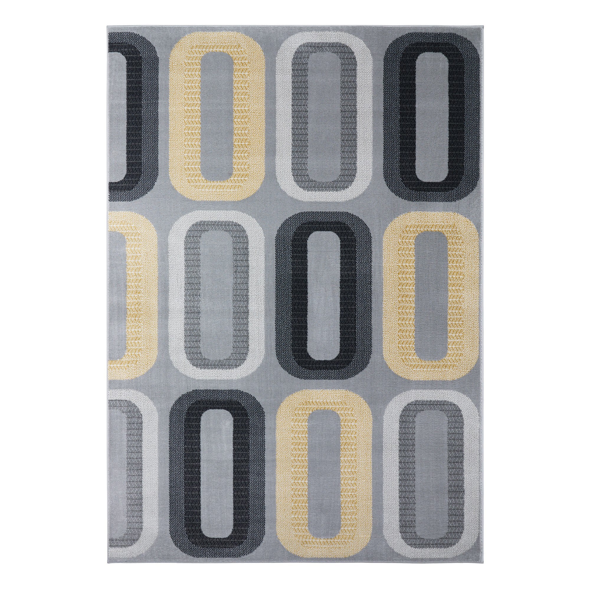 Elements Dahl Geometric Rug Elements Dahl Ochre