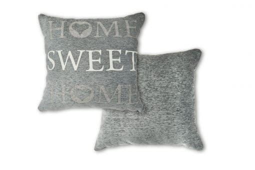 New Edge Blinds Home Sweet Home Cushion Cover in Silver