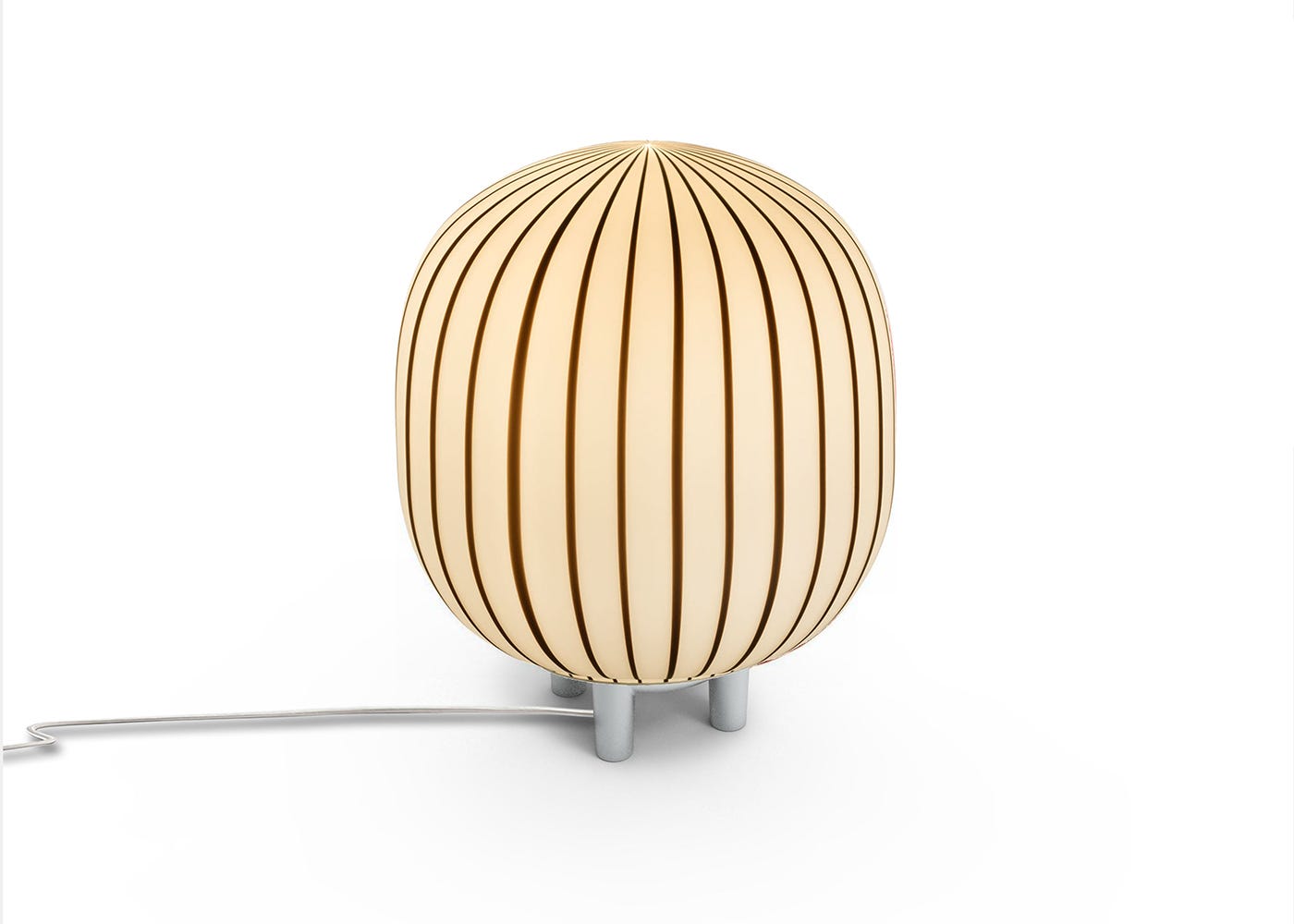 Established & Sons Filigrana T2 Cylinder Table Lamp White/Black
