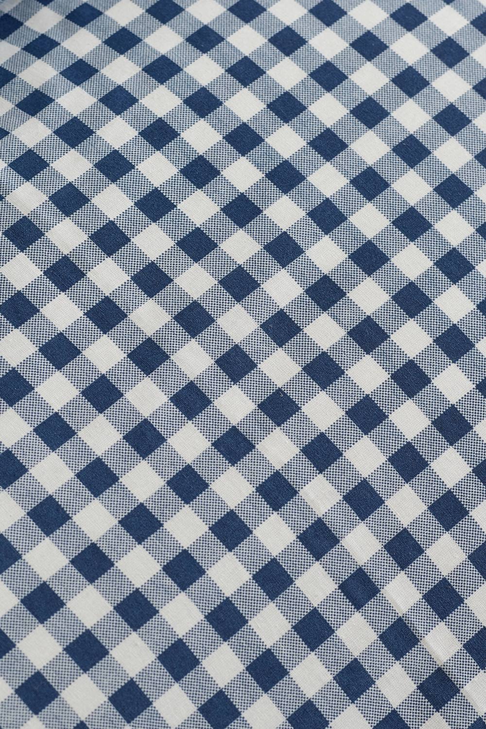 Catherine Lansfield 'Bamford Gingham Check' Fitted Sheet in Navy 2