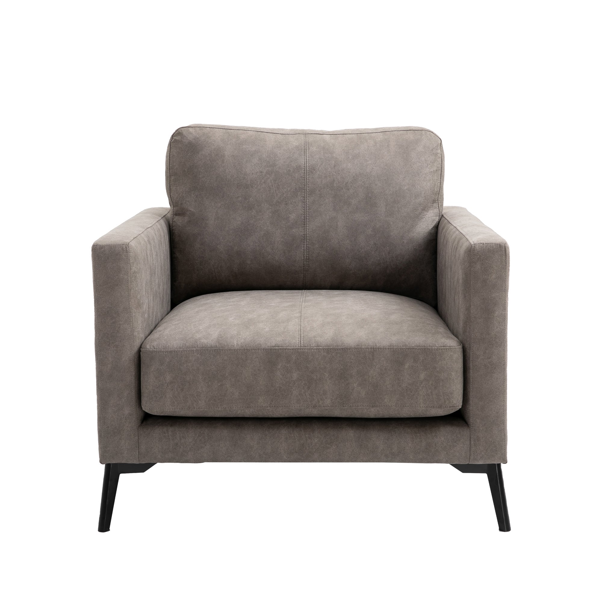 Frey PU Leather Armchair - Grey Grey