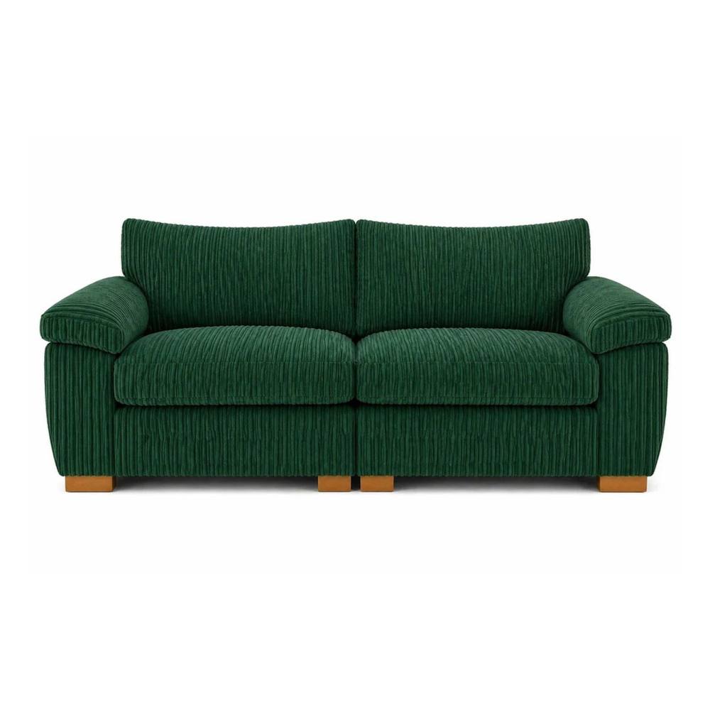 Bliss Furniture Amalfi 2 Seater Split Sofa Soft Fabric in Green