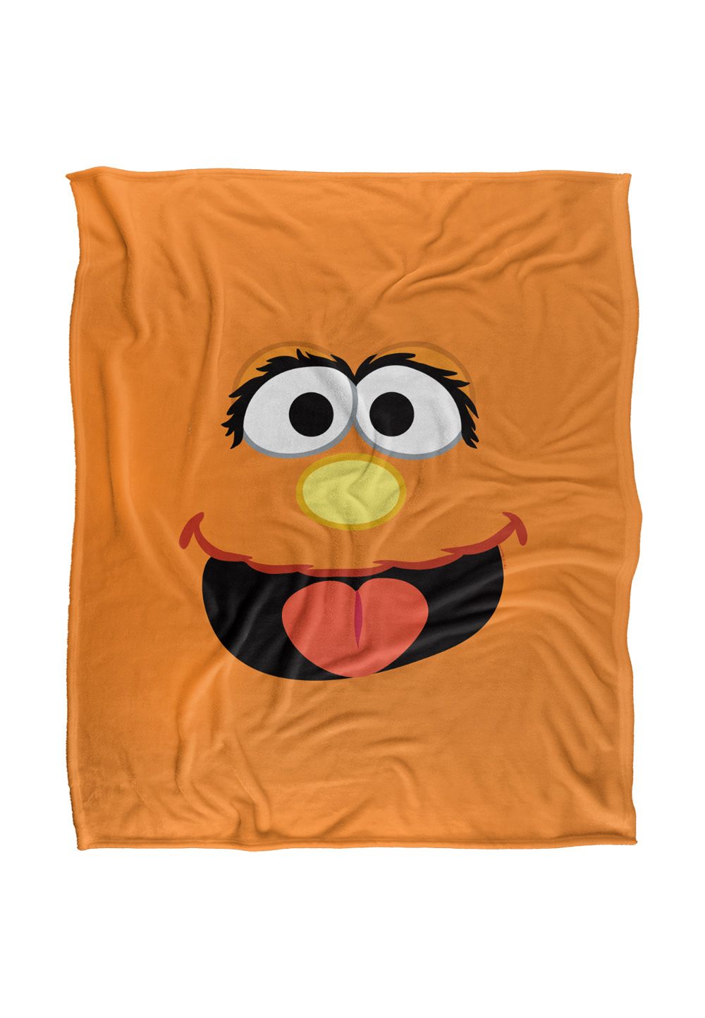 Sesame Street Murray Face Silky Touch Super Soft Throw Blanket 152 X 127 cm in White
