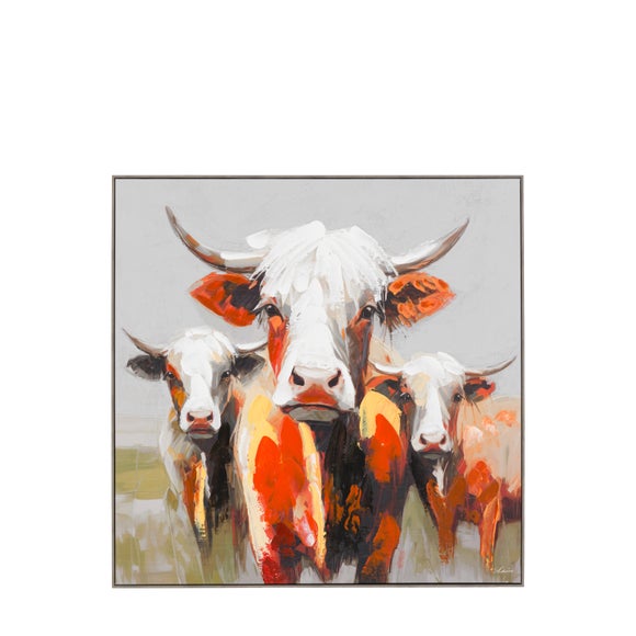 Cedar and Sage Farm Animal Band Framed Canvas