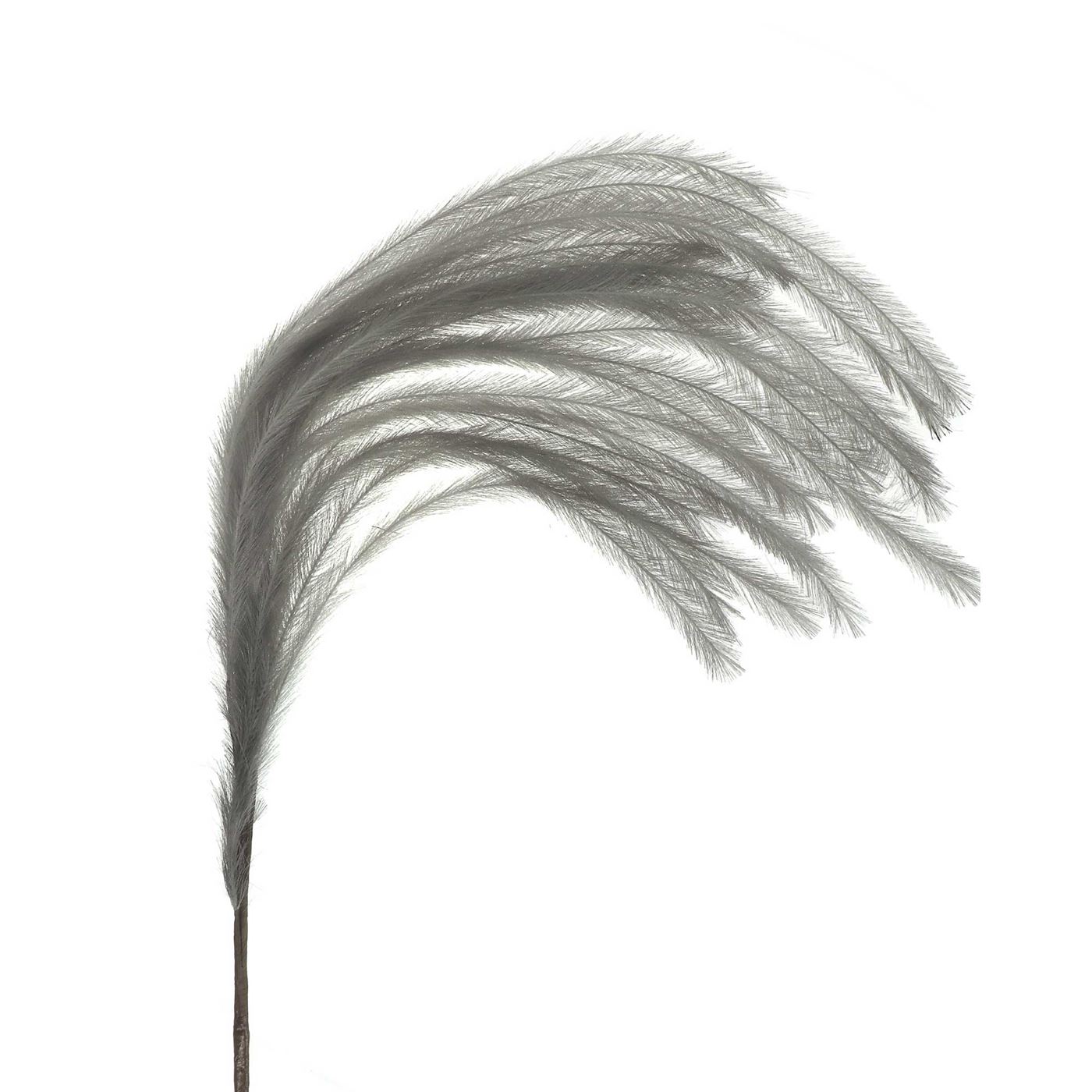 Faux Feather Plume, Grey