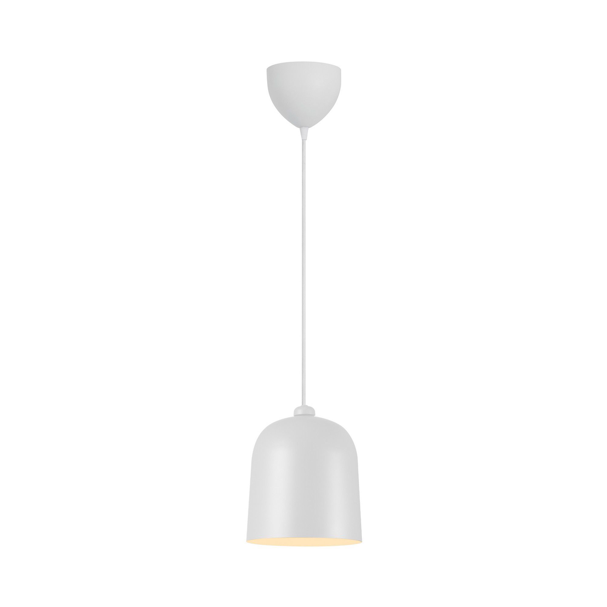 Nordlux Modern Indoor Pendant Light White Metal E27 Magnetic Shade - Mains Powered, IP20
