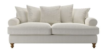 Teddy 3 Seat Sofa Bed in Clay House Herringbone Weave - sofa.com