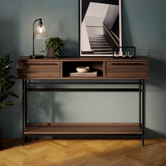 Bryant Extra Wide Console Table, Mango Wood Effect