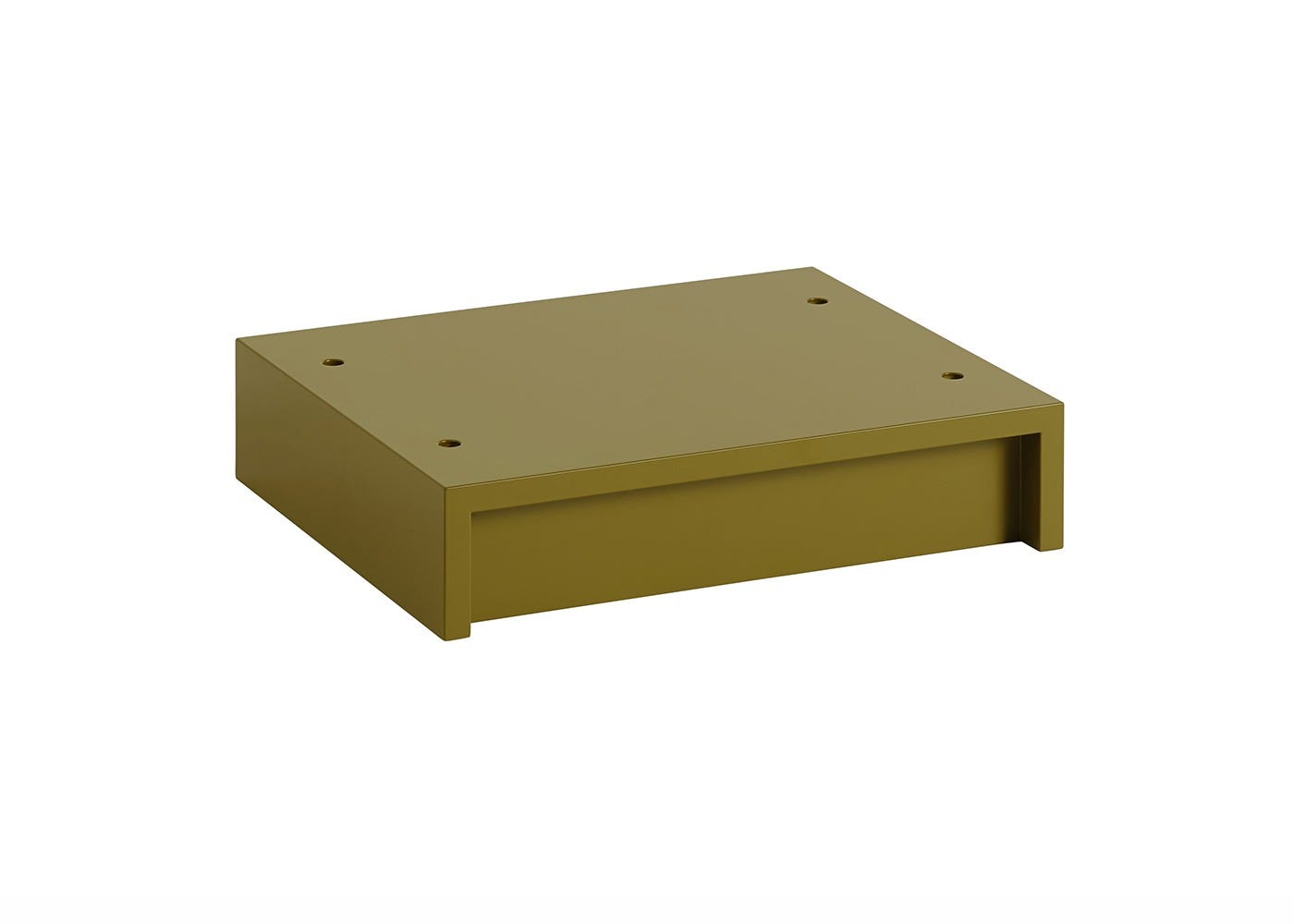 Muuto Stacked Storage System Plinth Small Brown Green