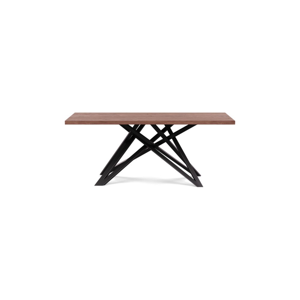Heal's Vienna Dining Table 180x100cm Oiled Walnut Straight Edge Filled