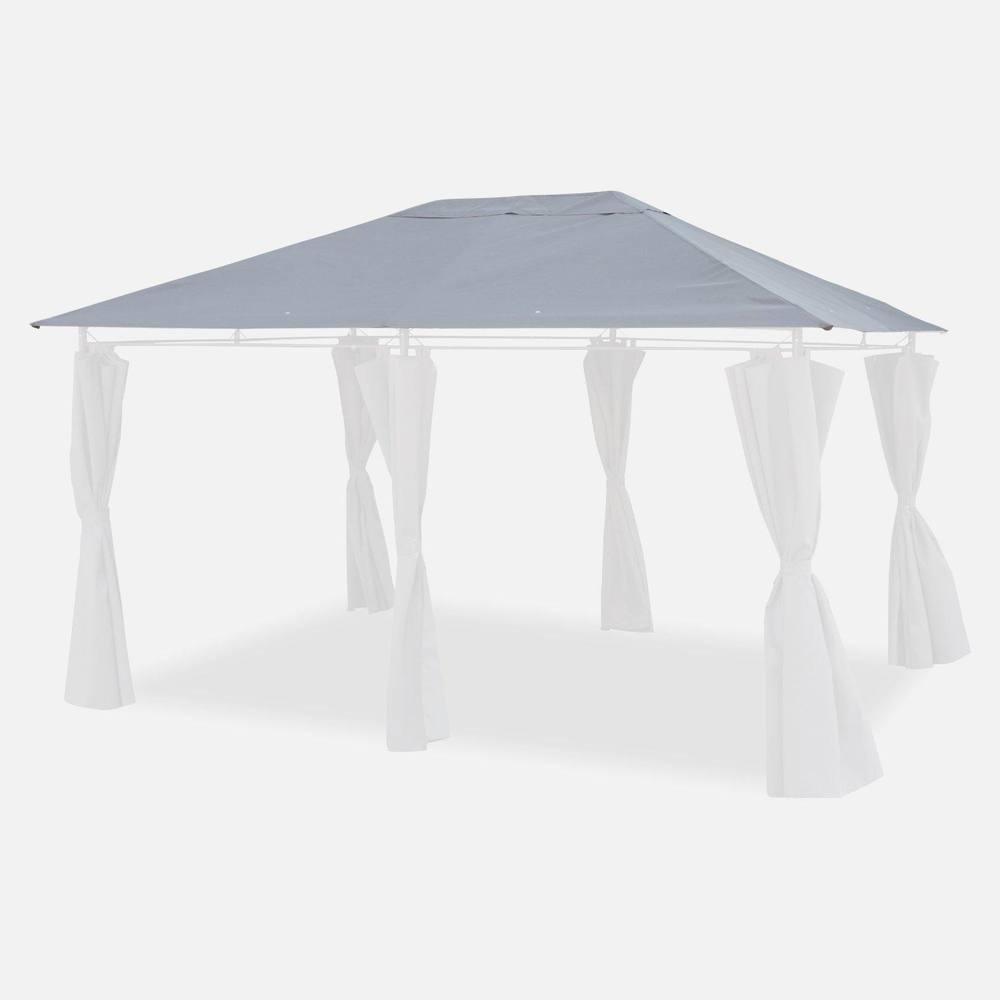 sweeek 3x4m Pergola Replacement Canopy Roof Cloth Divio in Grey