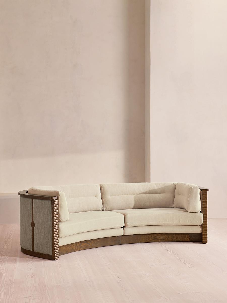 Belmont Sofa, Three Seater, Linen, Bisque