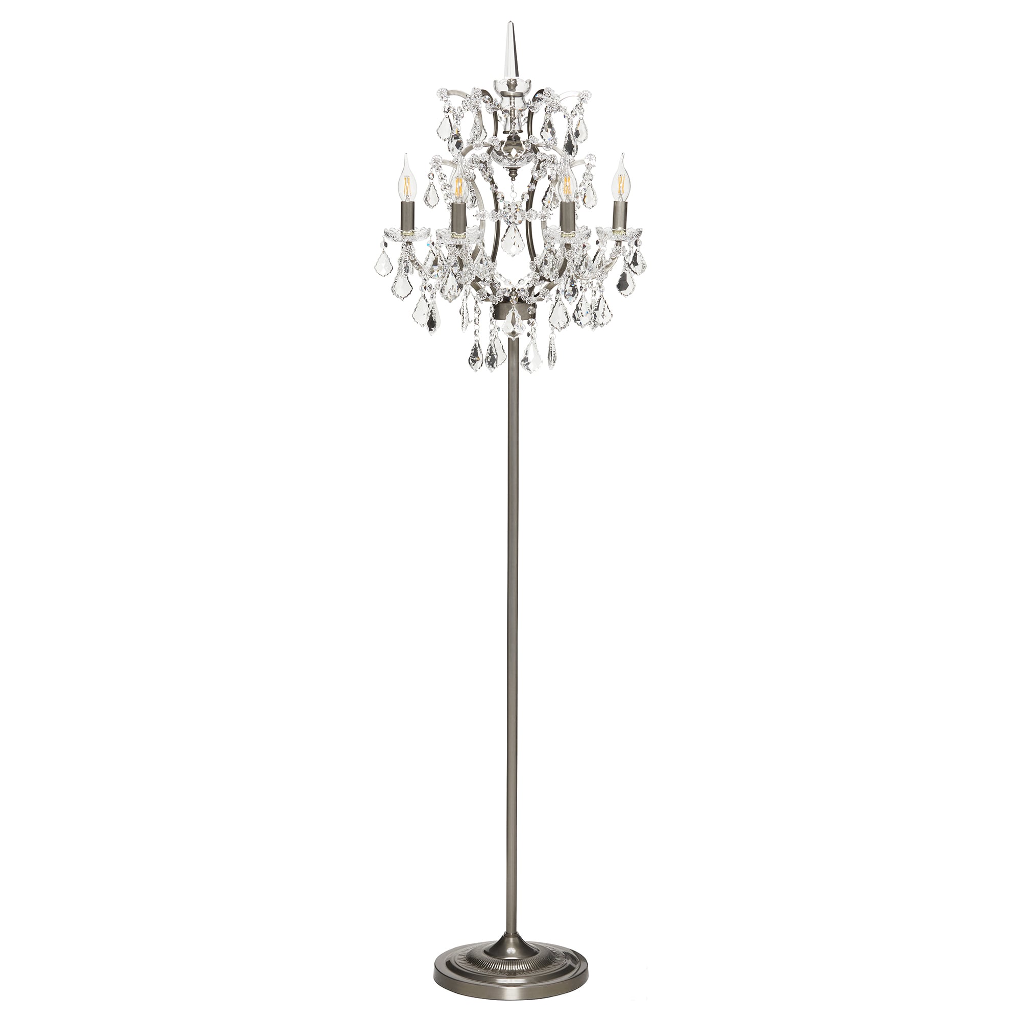Timothy Oulton Crystal Floor Lamp, Neutral Metal | Barker & Stonehouse