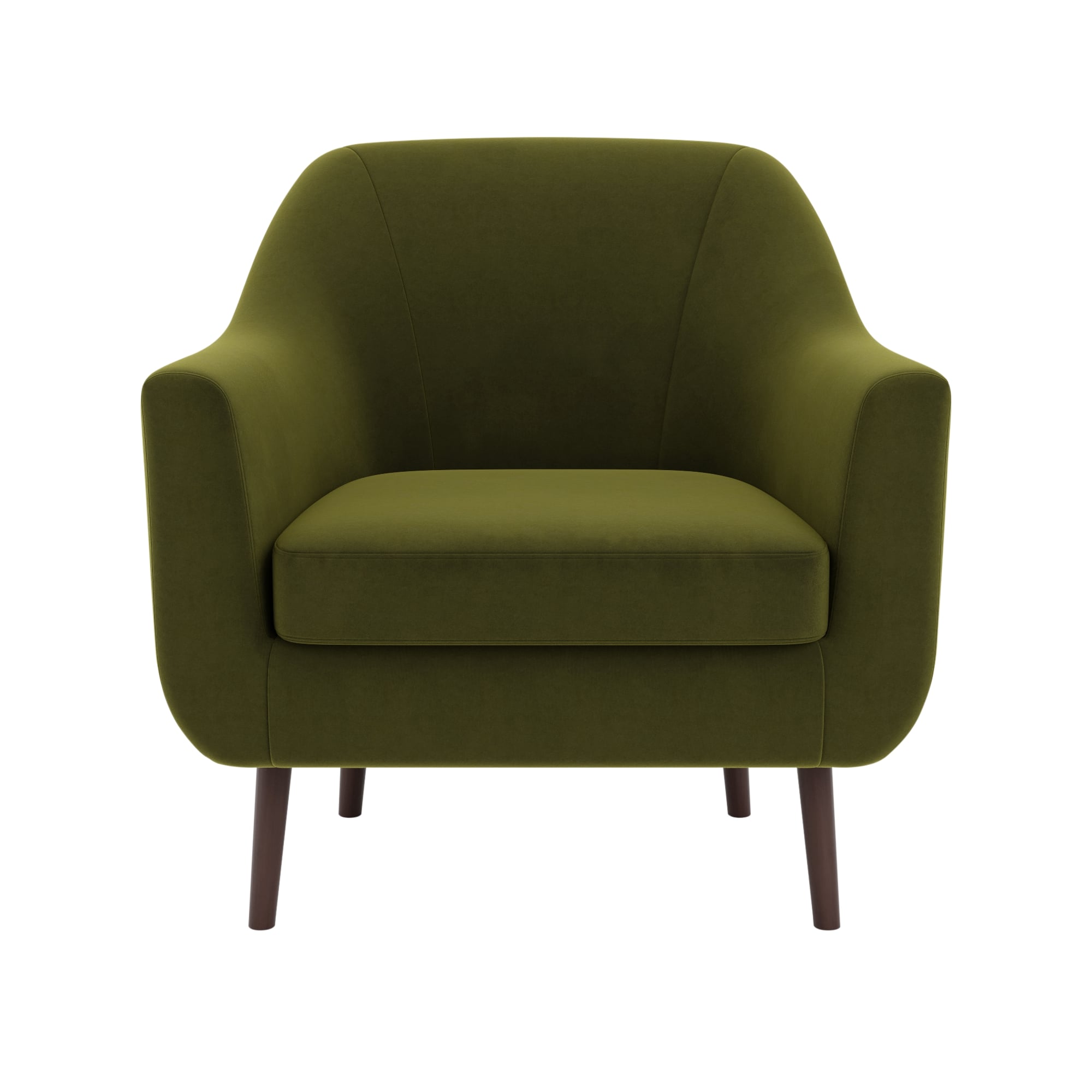 Eddie Velvet Tub Chair Green