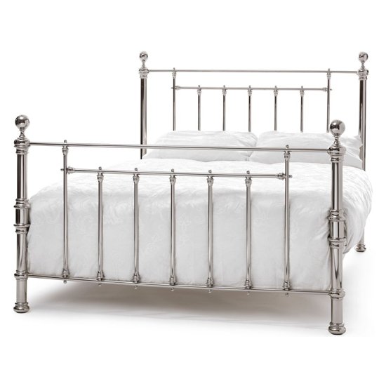 Benjamin Metal Small Double Bed In Nickel