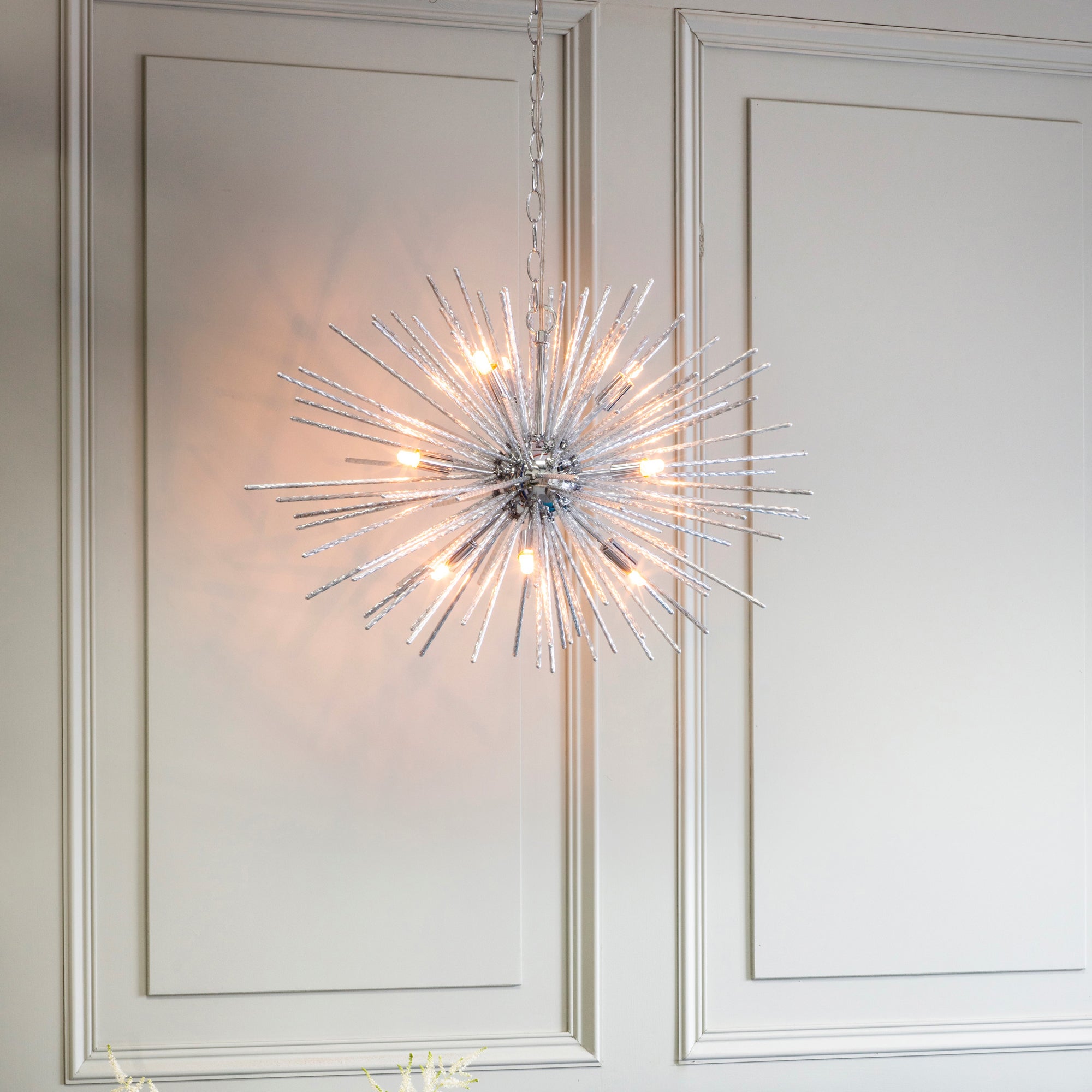 Vogue Winton 9 Light Sputnik Chandelier Chrome