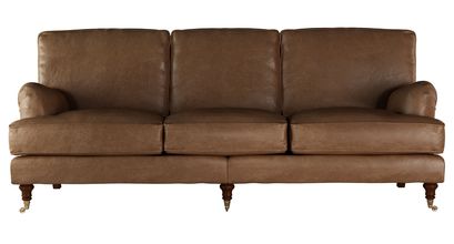 Bluebell 4 Seat Sofa in Tan Vintage Leather - sofa.com