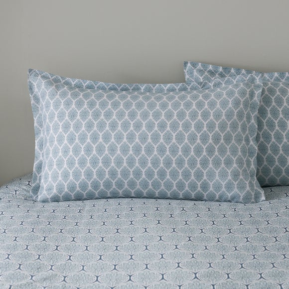 Tove Woodblock 100% Cotton Oxford Pillowcase